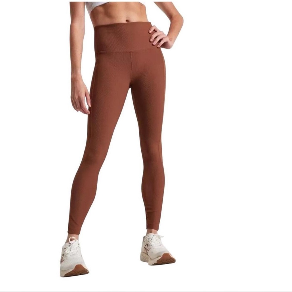 CALIA *NWT CALIA SEAMED RIB ESSENTIAL 7/8 | ROCKY MOUNTAIN BROWN | Sz: XS